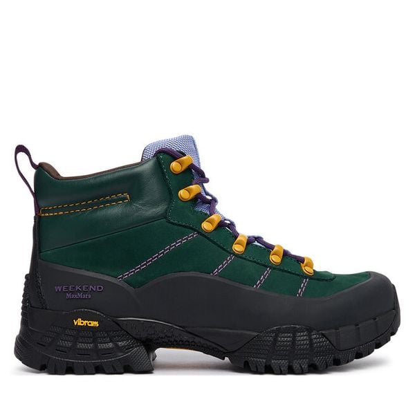 Trekkingi Weekend Max Mara. Zielone buty trekkingowe Weekend Max Mara, bez zapięcia. Za 1,479.00 zł.