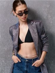 Marynarka - wielobarwny. Marynarki i żakiety Sinsay, l, bez wzorów, eleganckie, bez ramiączek. Za 119.99 zł.