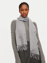 LAUREN RALPH LAUREN Szalik 454960039005 Szary. Szare szaliki i kominy Lauren Ralph Lauren, bez wzorów, z materiału. Za 619.99 zł.