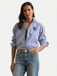 LAUREN RALPH LAUREN Koszula 200932539001 Niebieski Relaxed Fit. Niebieskie koszule Lauren Ralph Lauren, s, bez wzorów, z bawełny, bez kołnierzyka, bez ramiączek. Za 589.99 zł.