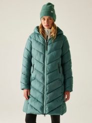 Regatta Płaszcz pikowany "Anita" w kolorze zielonym rozmiar: 38. Zielone płaszcze Regatta, bez wzorów, bez kaptura. Za 262.29 zł.