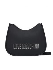 LOVE MOSCHINO Torebka JC4021PP1NKD000B Czarny. Czarne listonoszki Love Moschino, bez wzorów, ze skóry, bez dodatków. Za 709.99 zł.