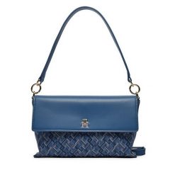 Torebka Tommy Hilfiger. Niebieskie torebki klasyczne Tommy Hilfiger, bez wzorów, klasyczne, bez dodatków. Za 339.99 zł.