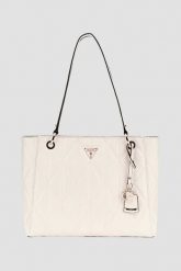 GUESS Biała damska torebka Aldina. Białe torebki klasyczne Guess, z aplikacjami, ze skóry ekologicznej, eleganckie, bez dodatków. W wyprzedaży za 529.99 zł.