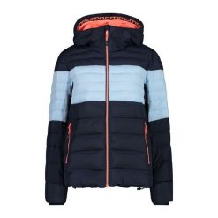 Damska kurtka z kapturem CMP. Niebieskie kurtki CMP, xs, bez wzorów, z puchu, sportowe, z kapturem. Za 329.99 zł.