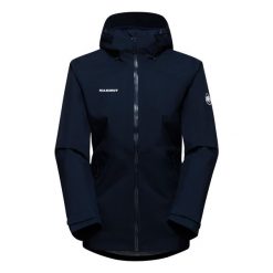 Kurtka przeciwdeszczowa damska Mammut Convey Tour HS Hooded. Niebieskie kurtki przeciwdeszczowe Mammut, s, bez wzorów, bez kaptura, trekkingowe. Za 1,064.80 zł.