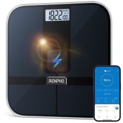 Renpho Elis Solar 2 Kwadrat Czarny Elektroniczna waga osobista. Czarne wagi łazienkowe No Name. Za 186.99 zł.