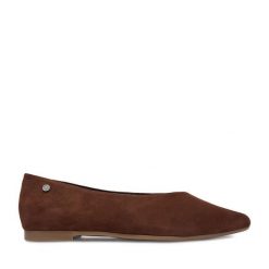 Baleriny Lasocki. Brązowe baleriny Lasocki, bez wzorów, bez obcasa, bez zapięcia. Za 169.99 zł.