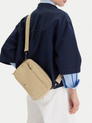 Beverly Hills Polo Club Torebka CEOWB-BHPC-L-007-09 Beżowy. Brązowe listonoszki Beverly Hills Polo Club, bez wzorów, z materiału, bez dodatków. Za 129.99 zł.