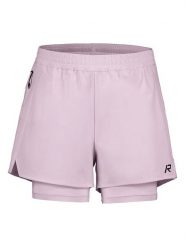 Rukka Szorty funkcyjne 2w1 "Makela" w kolorze jasnoróżowym rozmiar: 34. Różowe szorty sportowe Rukka, bez wzorów, outdoorowe. Za 104.95 zł.