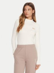 Guess Bluzka V5BP10 KCBF1 Écru Slim Fit. Bluzki Guess, xs, z aplikacjami, z bawełny, bez kołnierzyka, bez ramiączek. Za 149.99 zł.