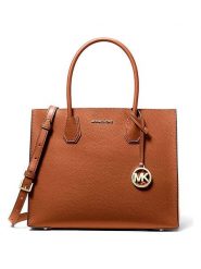 Michael Kors Skórzana torebka w kolorze jasnobrązowym - 32 x 25 x 14 cm rozmiar: onesize. Brązowe torebki klasyczne Michael Kors, bez wzorów, z materiału, przez ramię, bez dodatków. Za 872.69 zł.