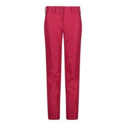 Spodnie damskie narciarskie CMP 3W20636. Czerwone spodnie narciarskie CMP, bez wzorów, narciarskie. W wyprzedaży za 299.99 zł.