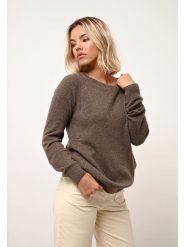 Just Cashmere Kaszmirowy sweter "Abigail" w kolorze brązowym rozmiar: L. Brązowe swetry Just Cashmere, l, bez wzorów, z kaszmiru, bez ramiączek. Za 224.52 zł.
