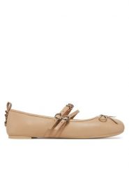 PINKO Baleriny Gioia 09 SD0297 P003 Beżowy. Brązowe baleriny Pinko, bez wzorów, ze skóry, bez obcasa, bez zapięcia. Za 589.99 zł.