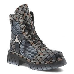 Botki damskie Maciejka, trzewiki skórzane za kostkę na płaskim obcasie we wzory z okrągłym noskiem i na zamek, multikolor, 07072-03-00-8. Szare botki Maciejka, bez wzorów, ze skóry, z okrągłym noskiem, za kostkę, bez obcasa, na koturnie, bez zapięcia. Za 549.00 zł.