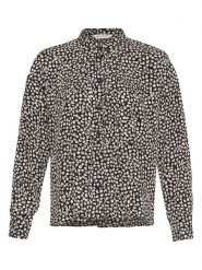 MOSS COPENHAGEN Bluzka w kolorze czarno-białym rozmiar: S. Czarne bluzki Moss Copenhagen, s, bez wzorów, bez kołnierzyka, bez ramiączek. Za 123.25 zł.