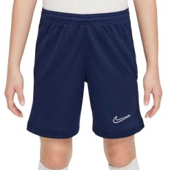 Spodenki Dziecięce Academy 25 DriFIT. Niebieskie szorty Nike, bez wzorów, sportowe. Za 90.99 zł.