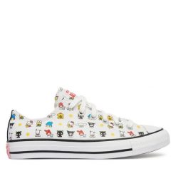 Trampki Converse. Białe trampki Converse, bez wzorów, retro, bez zapięcia. Za 379.99 zł.