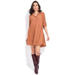 Fille Du Couturier Sukienka Damska Oriane 40 Brązowy. Sukienki marki Fille Du Couturier. W wyprzedaży za 168.00 zł.