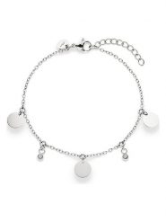 S.Oliver Bransoletka z elementami ozdobnymi rozmiar: onesize. Szare bransoletki S.Oliver, z cyrkonią, ze stali. Za 69.99 zł.