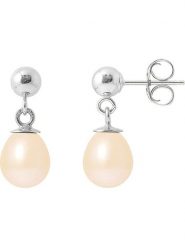 Mitzuko Srebrne kolczyki-wkrętki z perłami rozmiar: onesize. Szare kolczyki Mitzuko, z perłą, srebrne. Za 165.99 zł.