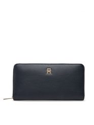 Tommy Hilfiger Portfel Th Icon Lrg Za AW0AW17744 Granatowy. Niebieskie portfele Tommy Hilfiger, bez wzorów, ze skóry. Za 199.99 zł.