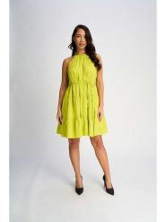 Marks & Spencer Sukienka w kolorze żółtym rozmiar: S. Żółte sukienki Marks & Spencer, s, bez wzorów, bez kołnierzyka, bez ramiączek, mini. Za 79.40 zł.