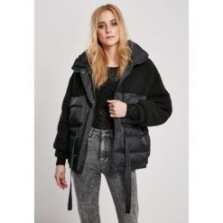Kurtka damska Urban Classics sherpa mix puffer (grandes tailles). Czarne kurtki Urban Classics, xl, bez wzorów, z materiału, eleganckie, bez kaptura. Za 394.10 zł.