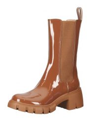 Steve Madden Skórzane sztyblety w kolorze jasnobrązowym rozmiar: 37. Brązowe botki Steve Madden, bez wzorów, sportowe, bez zapięcia. Za 223.99 zł.