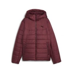 Damska kurtka wyścielana Essentials z kapturem PUMA. Czerwone kurtki do biegania Puma, bez wzorów, z kapturem, do biegania. Za 399.00 zł.