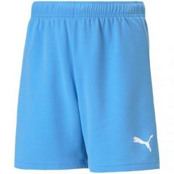 Spodenki TeamRISE Dla Dzieci. Niebieskie szorty Puma, bez wzorów, sportowe. Za 81.99 zł.