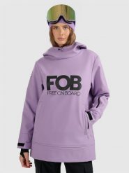 4F Bluza snowboardowa z softshellu membrana 5000 damska - fioletowa L. Fioletowe bluzy z kapturem 4f, l, bez wzorów, z materiału, bez kaptura, snowboardowy. Za 399.99 zł.