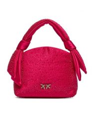 PINKO Torebka Knots Mini Pouch PE 24 PLTT 102770 A1KJ Czerwony. Czerwone torebki klasyczne Pinko, bez wzorów, z materiału, bez dodatków. Za 969.99 zł.