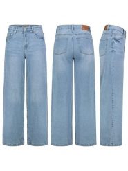 Sublevel Dżinsy - Comfort fit - w kolorze błękitnym rozmiar: L. Niebieskie jeansy Sublevel, l, z aplikacjami, ze skóry, klasyczne, z podwyższonym stanem. Za 153.71 zł.