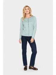 SAINT TROPEZ Kardigan w kolorze turkusowym rozmiar: XS. Niebieskie swetry Saint Tropez, xs, bez wzorów, bez ramiączek. Za 69.99 zł.