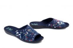 Adanex 29862 DIK2VV granatowy, klapki damskie. Niebieskie klapki Adanex, bez wzorów, bez obcasa, bez zapięcia. Za 64.90 zł.