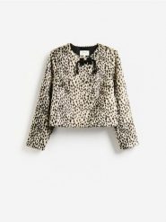 Kurtka z włosiem - wielobarwny. Kurtki Reserved, l, bez wzorów, z tkaniny, bez kaptura. Za 359.99 zł.