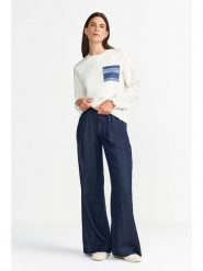 Rich & Royal Bluza w kolorze białym rozmiar: M. Białe bluzy bez kaptura Rich & Royal, m, z aplikacjami, bez kaptura. Za 171.28 zł.