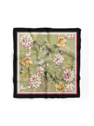 Lucky Bees Chusta w kolorze zielono-jasnoróżowym - 55 x 55 cm rozmiar: onesize. Różowe chusty Lucky Bees, bez wzorów, z materiału. Za 56.79 zł.