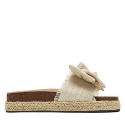 Espadryle DeeZee. Brązowe espadryle DeeZee, bez wzorów, bez obcasa. Za 119.99 zł.
