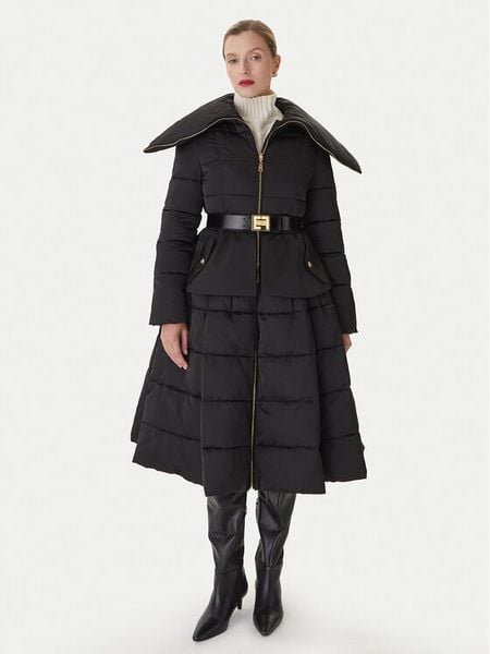 Elisabetta Franchi Kurtka zimowa PI-86Z-56E2-V790 Czarny Regular Fit. Czarne kurtki Elisabetta Franchi, na zimę, bez wzorów, z syntetyku, bez kaptura. Za 3,429.00 zł.