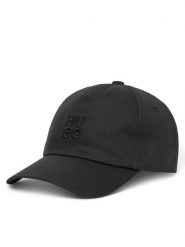 HUGO Czapka z daszkiem Asya 50546581 Czarny. Czarne czapki z daszkiem Hugo, bez wzorów, z bawełny. Za 169.99 zł.