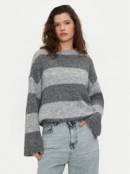 Noisy May Sweter Sutton 27031244 Szary Loose Fit. Szare swetry Noisy May, xs, bez wzorów, z syntetyku, bez ramiączek. Za 129.99 zł.