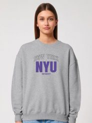 American Universities Bluza "NYU" w kolorze szarym rozmiar: XL. Szare bluzy American Universities, xl, bez wzorów, bez kaptura. Za 88.23 zł.