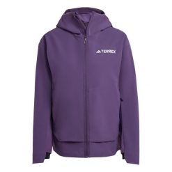 Kurtka softshell turystyczna damska adidas Terrex Multi. Fioletowe kurtki przejściowe sportowe adidas, bez wzorów, z materiału, bez kaptura, trekkingowe. W wyprzedaży za 415.00 zł.