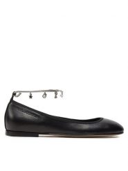 KARL LAGERFELD Baleriny Karo KL40124 Czarny. Czarne baleriny KARL LAGERFELD, bez wzorów, ze skóry, bez obcasa, bez zapięcia. Za 629.99 zł.