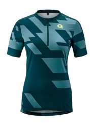 Gonso Koszulka kolarska "Basagno" w kolorze granatowo-błękitnym rozmiar: 38. Niebieskie t-shirty sportowe Gonso, bez wzorów, z materiału, bez ramiączek, rowerowe. Za 136.78 zł.