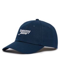 Czapka z daszkiem Tommy Hilfiger. Niebieskie czapki z daszkiem Tommy Hilfiger, bez wzorów. Za 129.99 zł.