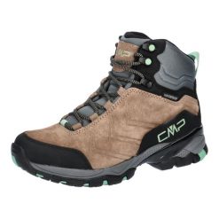Buty za kostkę trekkingowe damskie CMP Melnick wodoodporne. Czerwone buty trekkingowe CMP, bez wzorów, ze skóry, za kostkę, bez zapięcia, trekkingowe. Za 269.00 zł.